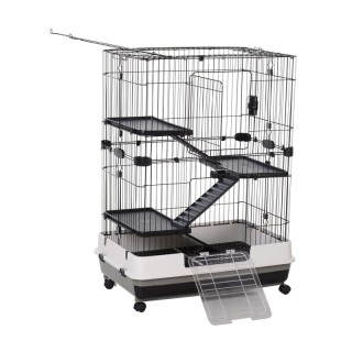 Μεταλλικό Κλουβί για Κατοικίδια με 3 Ορόφους 81.2 x 52.7 x 110 cm ... Μεταλλικό Κλουβί για Κατοικίδια με 3 Ορόφους 81.2 x 52.7 x 110 cm ...