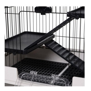 Μεταλλικό Κλουβί για Κατοικίδια με 3 Ορόφους 81.2 x 52.7 x 110 cm ... Μεταλλικό Κλουβί για Κατοικίδια με 3 Ορόφους 81.2 x 52.7 x 110 cm ...
