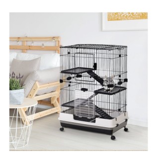 Μεταλλικό Κλουβί για Κατοικίδια με 3 Ορόφους 81.2 x 52.7 x 110 cm ... Μεταλλικό Κλουβί για Κατοικίδια με 3 Ορόφους 81.2 x 52.7 x 110 cm ...