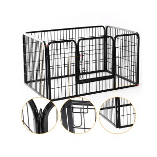 Μεταλλικό Κλουβί - Πάρκο Εκπαίδευσης Κατοικίδιου 125 x 80 x 70 cm P...