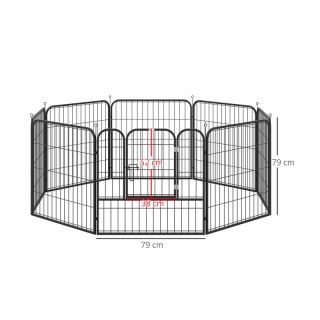 Μεταλλικό Κλουβί - Πάρκο Εκπαίδευσης Σκύλου 79 x 79 cm PawHut D06-107 Μεταλλικό Κλουβί - Πάρκο Εκπαίδευσης Σκύλου 79 x 79 cm PawHut D06-107