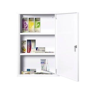 Μεταλλικό Ντουλάπι Φαρμακείου από Ατσάλι 40 x 18 x 60 cm Kleankin 8...