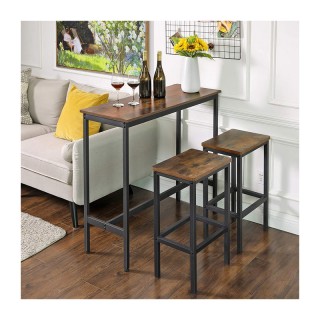 Μεταλλικό Ορθογώνιο Τραπέζι - Bar 100 x 40 x 90 cm VASAGLE LBT10X