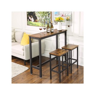 Μεταλλικό Ορθογώνιο Τραπέζι - Bar 120 x 40 x 100 cm VASAGLE LBT12X