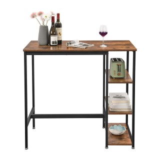 Μεταλλικό Ορθογώνιο Τραπέζι - Bar με 3 Ράφια 109 x 60 x 100 cm VASA... Μεταλλικό Ορθογώνιο Τραπέζι - Bar με 3 Ράφια 109 x 60 x 100 cm VASA...