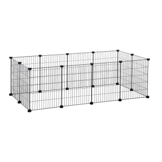 Μεταλλικό Πάρκο Μικρών Ζώων 143 x 73 x 46 cm Songmics LPI01H Μεταλλικό Πάρκο Μικρών Ζώων 143 x 73 x 46 cm Songmics LPI01H