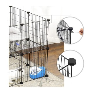 Μεταλλικό Πάρκο Μικρών Ζώων 143 x 73 x 71 cm Songmics LPI02H Μεταλλικό Πάρκο Μικρών Ζώων 143 x 73 x 71 cm Songmics LPI02H