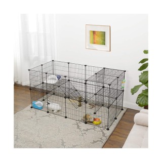 Μεταλλικό Πάρκο Μικρών Ζώων 143 x 73 x 71 cm Songmics LPI02H Μεταλλικό Πάρκο Μικρών Ζώων 143 x 73 x 71 cm Songmics LPI02H