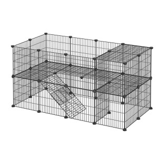 Μεταλλικό Πάρκο Μικρών Ζώων 143 x 73 x 71 cm Songmics LPI02H Μεταλλικό Πάρκο Μικρών Ζώων 143 x 73 x 71 cm Songmics LPI02H