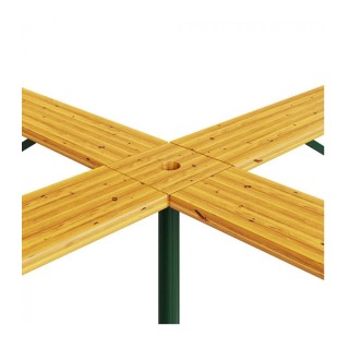 Μεταλλικό Πτυσσόμενο Τραπέζι- Bar Κήπου 4 Θέσεων 239.5 x 103 cm Hop...