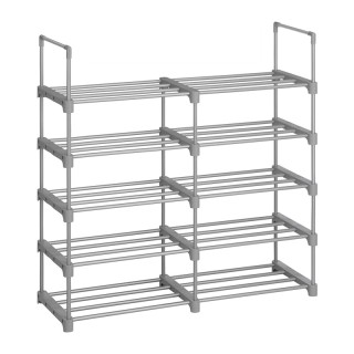Μεταλλικό Stand Αποθήκευσης Παπουτσιών με 10 Ράφια 45 x 30 x 174 cm... Μεταλλικό Stand Αποθήκευσης Παπουτσιών με 10 Ράφια 45 x 30 x 174 cm...