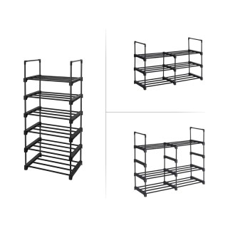 Μεταλλικό Stand Αποθήκευσης Παπουτσιών με 6 Ράφια 45 x 30 x 106 cm ... Μεταλλικό Stand Αποθήκευσης Παπουτσιών με 6 Ράφια 45 x 30 x 106 cm ...