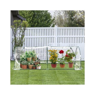 Μεταλλικό Θερμοκήπιο 100 x 250 x 80 cm Outsunny 845-305 Μεταλλικό Θερμοκήπιο 100 x 250 x 80 cm Outsunny 845-305