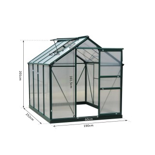 Μεταλλικό Θερμοκήπιο 190 x 252 x 201 cm Outsunny 845-059 Μεταλλικό Θερμοκήπιο 190 x 252 x 201 cm Outsunny 845-059