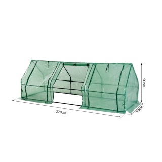 Μεταλλικό Θερμοκήπιο 270 x 90 x 90 cm Outsunny 01-0469 Μεταλλικό Θερμοκήπιο 270 x 90 x 90 cm Outsunny 01-0469