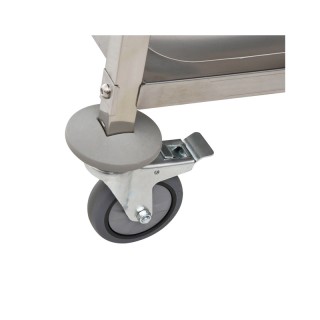 Μεταλλικό Τρόλεϊ Κουζίνας από Ανοξείδωτο Ατσάλι με 3 Ράφια 85 x 45 ... Μεταλλικό Τρόλεϊ Κουζίνας από Ανοξείδωτο Ατσάλι με 3 Ράφια 85 x 45 ...