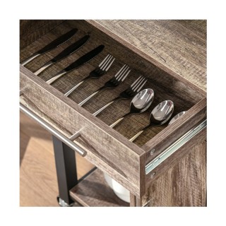 Μεταλλικό Τρόλεϊ Κουζίνας με 1 Ντουλάπι 3 Ράφια και 1 Συρτάρι 60 x ... Μεταλλικό Τρόλεϊ Κουζίνας με 1 Ντουλάπι 3 Ράφια και 1 Συρτάρι 60 x ...