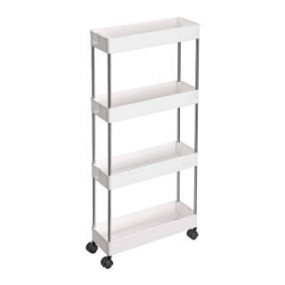 Μεταλλικό Τρόλεϊ Κουζίνας με 4 Ράφια 40 x 12.5 x 86 cm Songmics KSC... Μεταλλικό Τρόλεϊ Κουζίνας με 4 Ράφια 40 x 12.5 x 86 cm Songmics KSC...