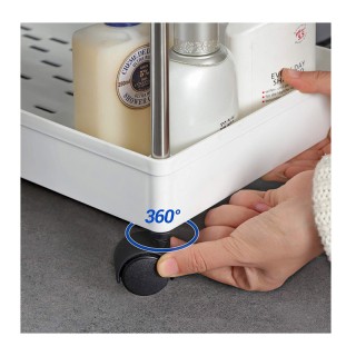 Μεταλλικό Τρόλεϊ Κουζίνας με 4 Ράφια 40 x 22 x 86 cm Songmics KSC10WT