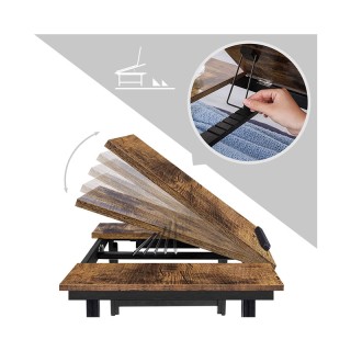 Ξύλινο Βοηθητικό Πτυσσόμενο Τραπέζι Πολλαπλών Χρήσεων με Βάση για L...