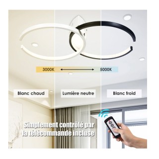 Μεταλλικό Διπλό Ρυθμιζόμενο LED Φωτιστικό Οροφής με Τηλεχειριστήριο... Μεταλλικό Διπλό Ρυθμιζόμενο LED Φωτιστικό Οροφής με Τηλεχειριστήριο...