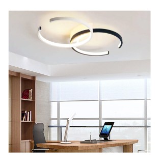 Μεταλλικό Διπλό Ρυθμιζόμενο LED Φωτιστικό Οροφής με Τηλεχειριστήριο...