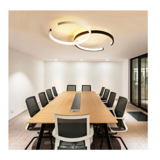 Μεταλλικό Διπλό Ρυθμιζόμενο LED Φωτιστικό Οροφής με Τηλεχειριστήριο... Μεταλλικό Διπλό Ρυθμιζόμενο LED Φωτιστικό Οροφής με Τηλεχειριστήριο...