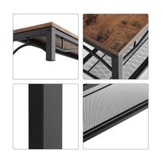 Μεταλλικό Έπιπλο Εισόδου με 3 Ράφια και 5 Διπλές Κρεμάστρες 80 x 17...