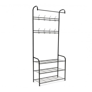 Μεταλλικό Έπιπλο Εισόδου με 3 Ράφια και 8 Κρεμάστρες 186 x 71 x 31 ... Μεταλλικό Έπιπλο Εισόδου με 3 Ράφια και 8 Κρεμάστρες 186 x 71 x 31 ...