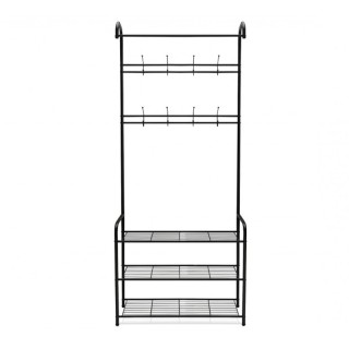 Μεταλλικό Έπιπλο Εισόδου με 3 Ράφια και 8 Κρεμάστρες 186 x 71 x 31 ...