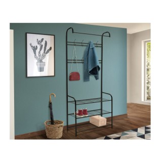 Μεταλλικό Έπιπλο Εισόδου με 3 Ράφια και 8 Κρεμάστρες 186 x 71 x 31 ...