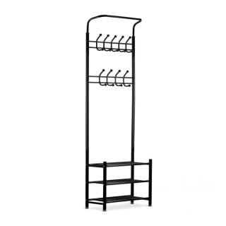 Μεταλλικό Έπιπλο Εισόδου με 3 Ράφια και 9 Κρεμάστρες 66 x 28 x 190 ... Μεταλλικό Έπιπλο Εισόδου με 3 Ράφια και 9 Κρεμάστρες 66 x 28 x 190 ...