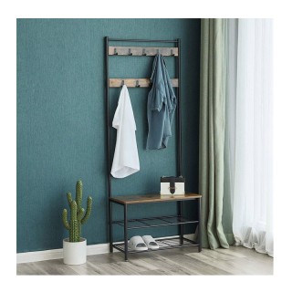 Μεταλλικό Έπιπλο Εισόδου με 3 Ράφια και 9 Κρεμάστρες 70 x 32 x 175 ... Μεταλλικό Έπιπλο Εισόδου με 3 Ράφια και 9 Κρεμάστρες 70 x 32 x 175 ...