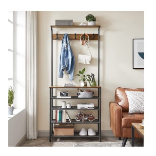 Μεταλλικό Έπιπλο Εισόδου με 5 Ράφια και 5 Κρεμάστρες 80 x 31.5 x 18... Μεταλλικό Έπιπλο Εισόδου με 5 Ράφια και 5 Κρεμάστρες 80 x 31.5 x 18...