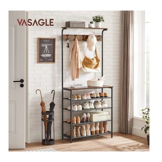 Μεταλλικό Έπιπλο Εισόδου με 5 Ράφια και 5 Κρεμάστρες 80 x 31.5 x 18... Μεταλλικό Έπιπλο Εισόδου με 5 Ράφια και 5 Κρεμάστρες 80 x 31.5 x 18...