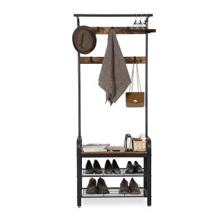 Μεταλλικό Έπιπλο Εισόδου Vintage με 3 Ράφια και 9 Κρεμάστρες 72 x 1...