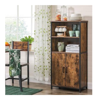 Μεταλλικό Έπιπλο με 1 Ντουλάπι και 2 Ράφια 60 x 35 x 125 cm VASAGLE... Μεταλλικό Έπιπλο με 1 Ντουλάπι και 2 Ράφια 60 x 35 x 125 cm VASAGLE...