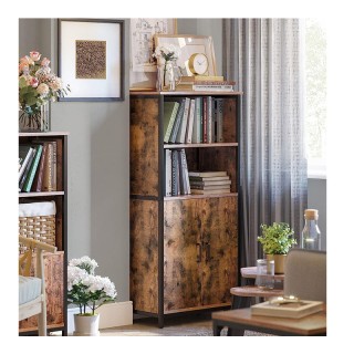 Μεταλλικό Έπιπλο με 1 Ντουλάπι και 2 Ράφια 60 x 35 x 125 cm VASAGLE... Μεταλλικό Έπιπλο με 1 Ντουλάπι και 2 Ράφια 60 x 35 x 125 cm VASAGLE...