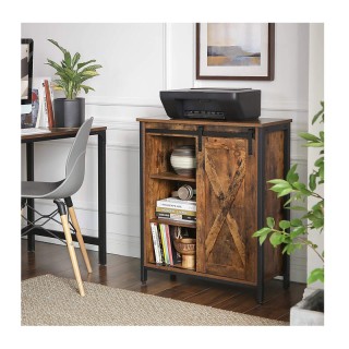 Μεταλλικό Έπιπλο με 3 Ράφια και Συρόμενη Πόρτα 70 x 30 x 80 cm VASA... Μεταλλικό Έπιπλο με 3 Ράφια και Συρόμενη Πόρτα 70 x 30 x 80 cm VASA...