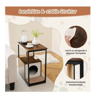 Μεταλλικό Έπιπλο - Ονυχοδρόμιο Γάτας με Σπιτάκι 60 x 36 x 66 cm Cos... Μεταλλικό Έπιπλο - Ονυχοδρόμιο Γάτας με Σπιτάκι 60 x 36 x 66 cm Cos...