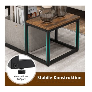 Μεταλλικό Έπιπλο Τηλεόρασης 108 x 40 x 65 cm Costway JV11602CF