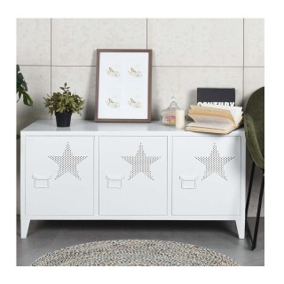 Μεταλλικό Έπιπλο Τηλεόρασης 120 x 40 x 58 cm Χρώματος Λευκό Bakaji ... Μεταλλικό Έπιπλο Τηλεόρασης 120 x 40 x 58 cm Χρώματος Λευκό Bakaji ...