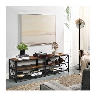 Μεταλλικό Έπιπλο Τηλεόρασης με 3 Ράφια 140 x 39.2 x 50 cm VASAGLE L... Μεταλλικό Έπιπλο Τηλεόρασης με 3 Ράφια 140 x 39.2 x 50 cm VASAGLE L...