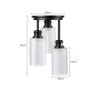 Μεταλλικό Φωτιστικό Οροφής Ε27 3 x 60 W Costway EP24444DE Μεταλλικό Φωτιστικό Οροφής Ε27 3 x 60 W Costway EP24444DE