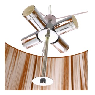 Μεταλλικό Κρεμαστό Φωτιστικό Οροφής Πολύφωτο Ε27 4 x 40 W Bakaji 02... Μεταλλικό Κρεμαστό Φωτιστικό Οροφής Πολύφωτο Ε27 4 x 40 W Bakaji 02...