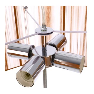 Μεταλλικό Κρεμαστό Φωτιστικό Οροφής Πολύφωτο Ε27 4 x 40 W Bakaji 02...