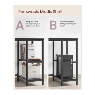 Μεταλλικό Γωνιακό Γραφείο με Θέση για Υπολογιστή 138 x 138 x 75 cm ...