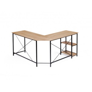 Μεταλλικό Γωνιακό Γραφείο με 2 Ξύλινα Ράφια 147 x 147 x 75.4 cm Mem... Μεταλλικό Γωνιακό Γραφείο με 2 Ξύλινα Ράφια 147 x 147 x 75.4 cm Mem...