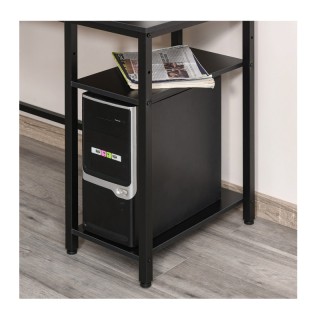 Μεταλλικό Γωνιακό Γραφείο με Θέση για Υπολογιστή 150 x 120 x 75 cm ...