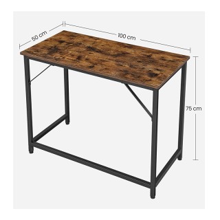 Μεταλλικό Γραφείο 100 x 50 x 75 cm VASAGLE LWD41XV1 Μεταλλικό Γραφείο 100 x 50 x 75 cm VASAGLE LWD41XV1